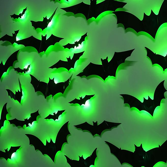 36 Pack Halloween Bats Wall Decor Halloween Decorations Indoor