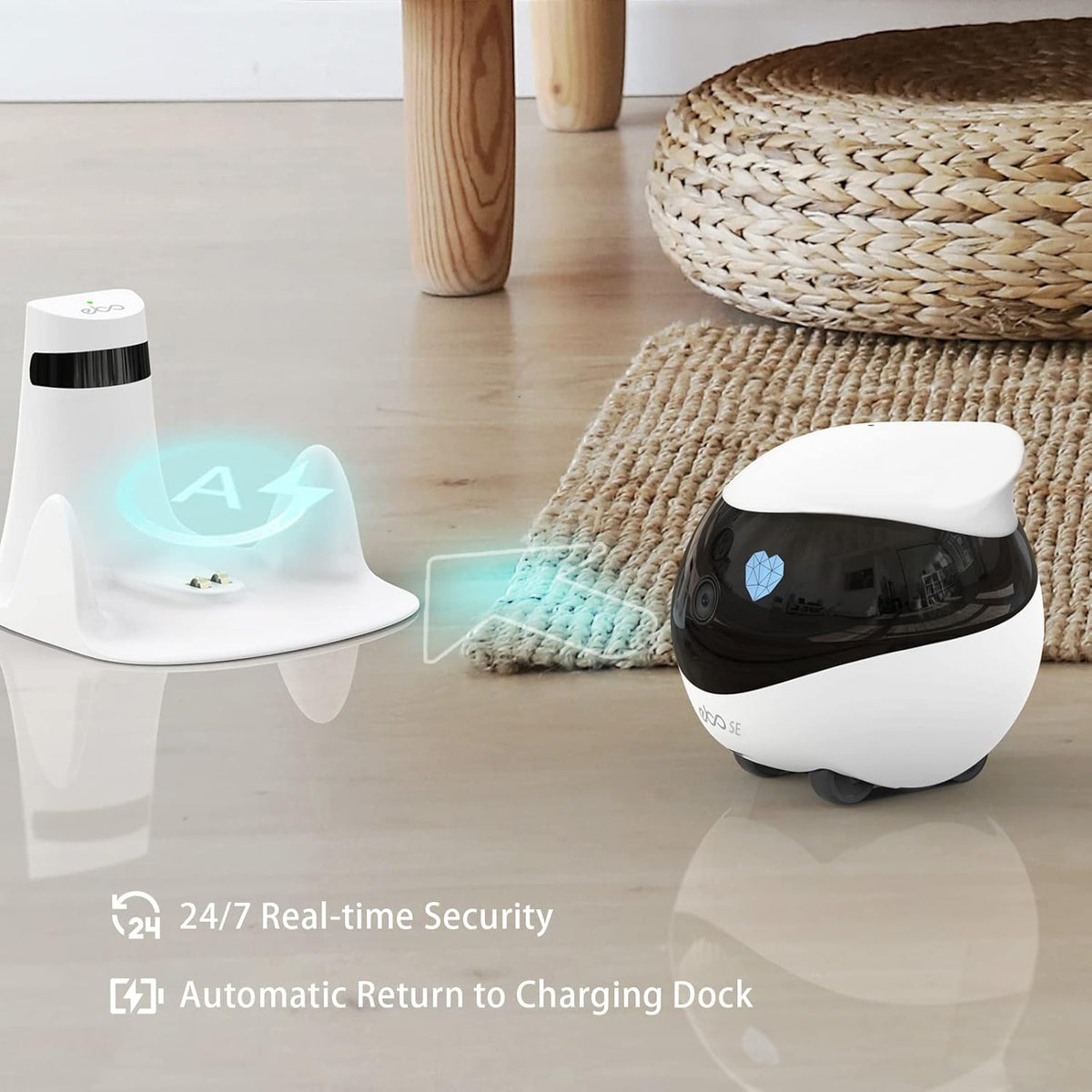 SE Home Robot Camera: 1080P Mobile Familybot Pet Companion