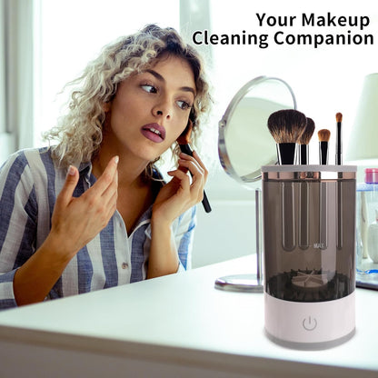 Electric Makeup Brush Cleaner and Dryer, Automatic Brush Washing Machine